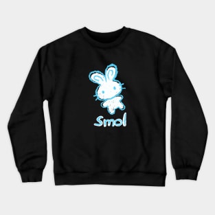 Smol Crayon Bunny - Cute Kawaii Simple Doodle Art Crewneck Sweatshirt